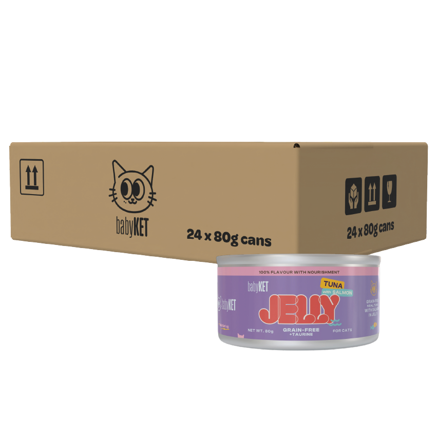 babyKET Chicken with Salmon in Jelly Wet Cat Food (24 x 80g)