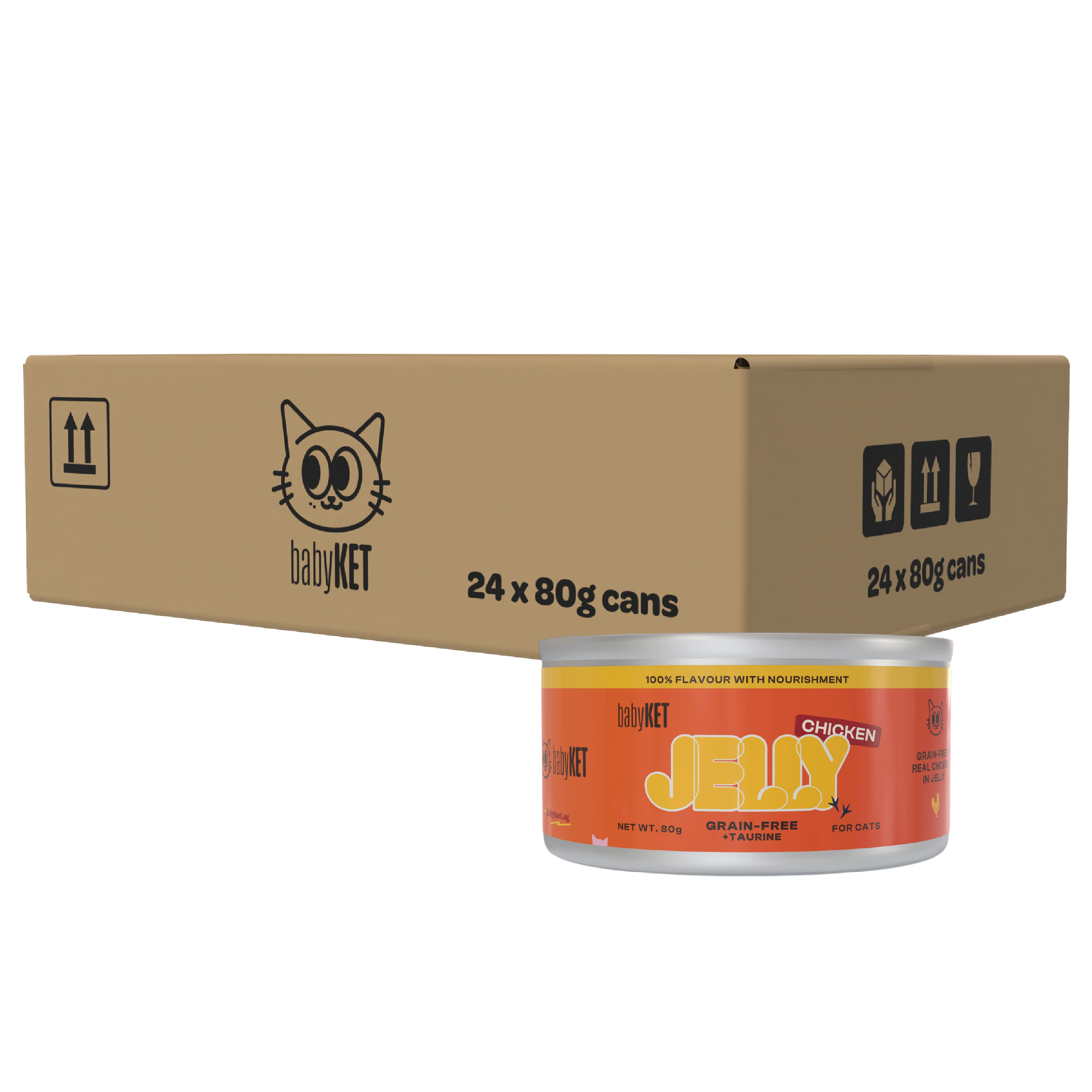 babyKET Chicken in Jelly Wet Cat Food (24 x 80g)