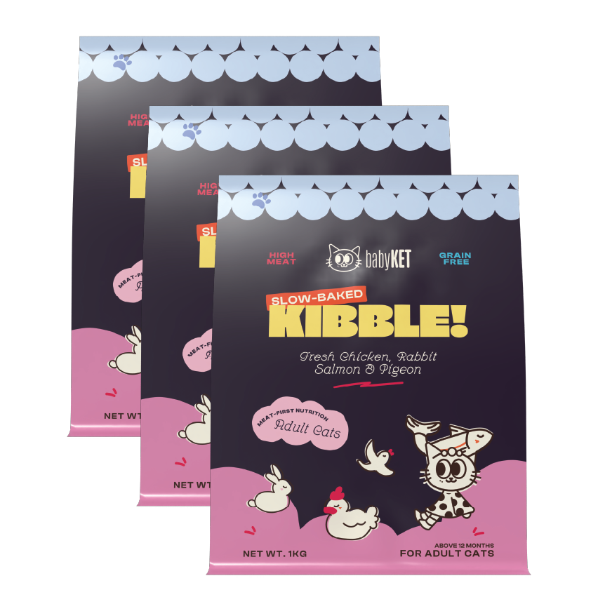 babyKET Slow-Baked Adult Cat Kibble Original 1kg