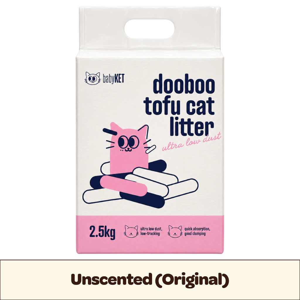 babyKET Dooboo Original (Unscented) Tofu Cat Litter 2.5kg