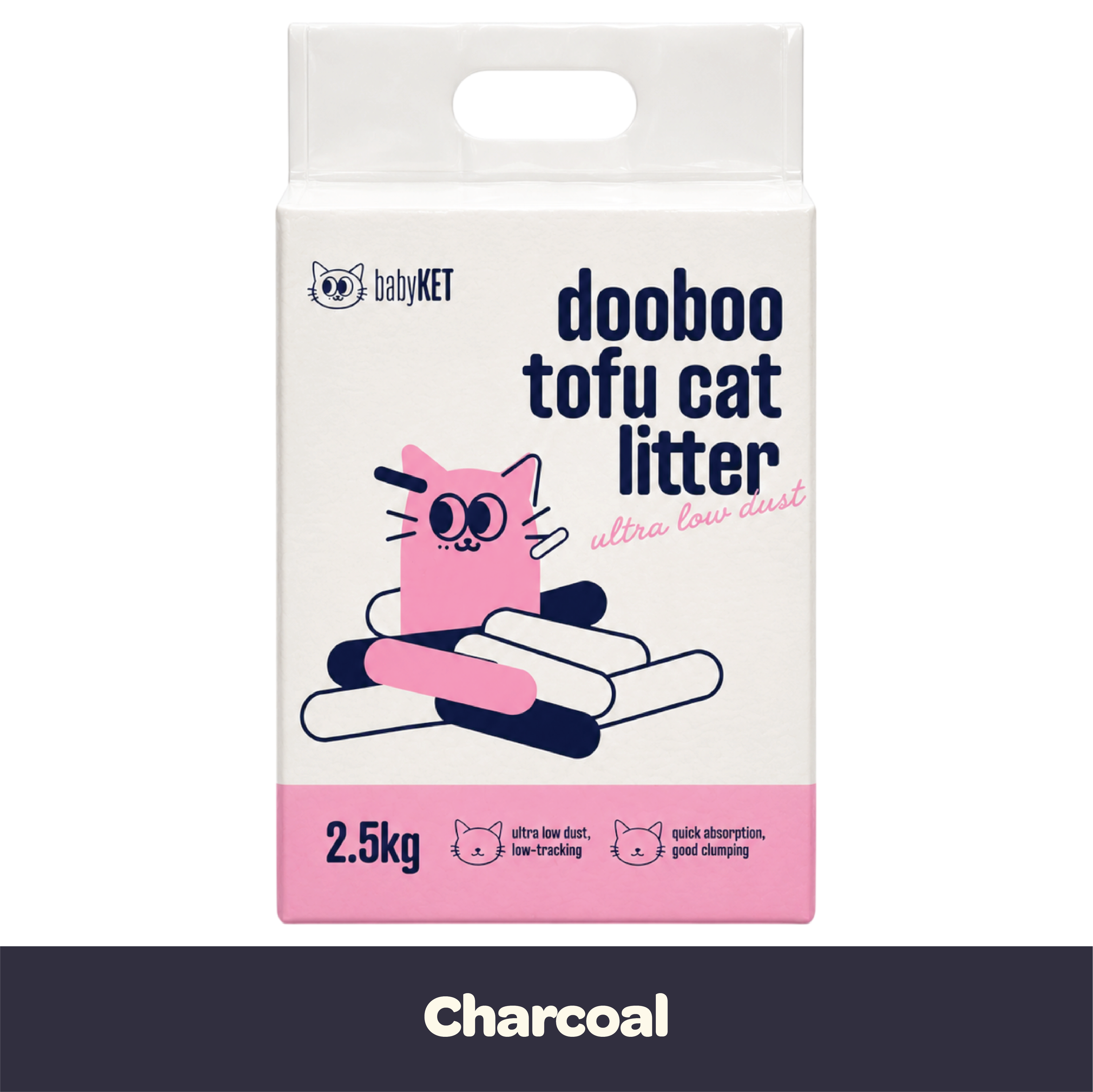 babyKET Dooboo Charcoal Tofu Cat Litter 2.5kg