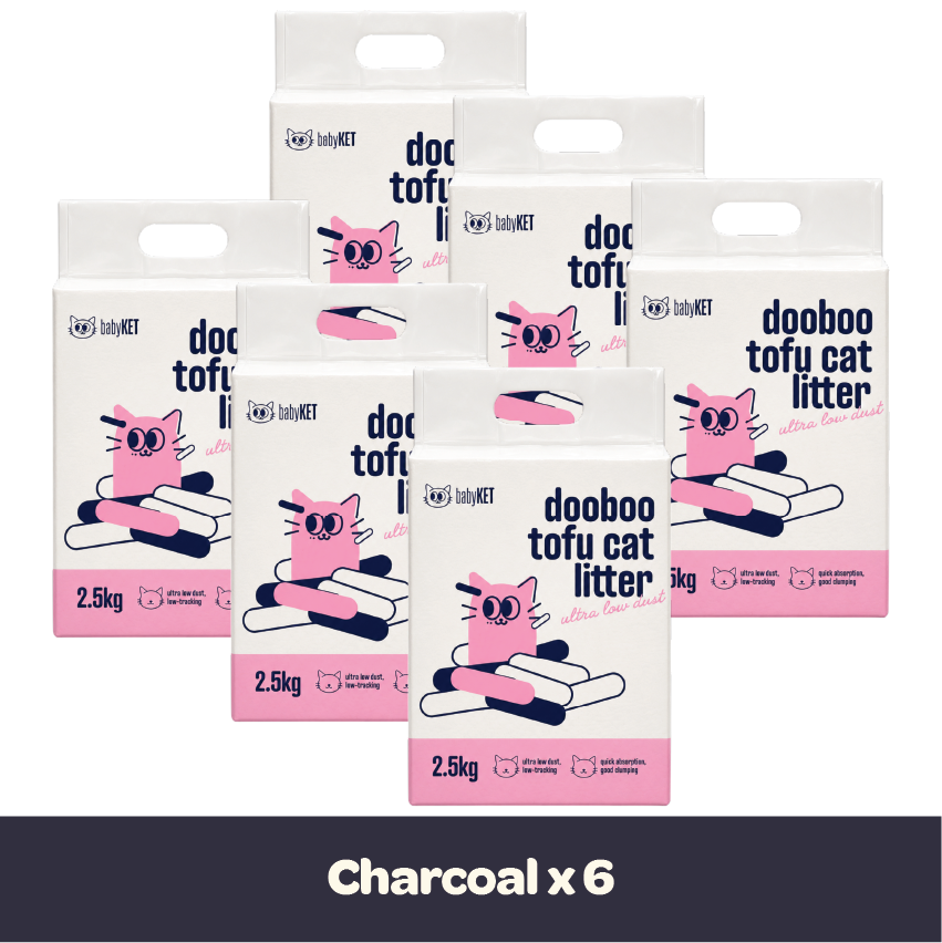 babyKET Dooboo Charcoal Tofu Cat Litter 2.5kg