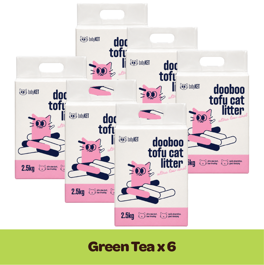 babyKET Dooboo Green Tea Tofu Cat Litter 2.5kg