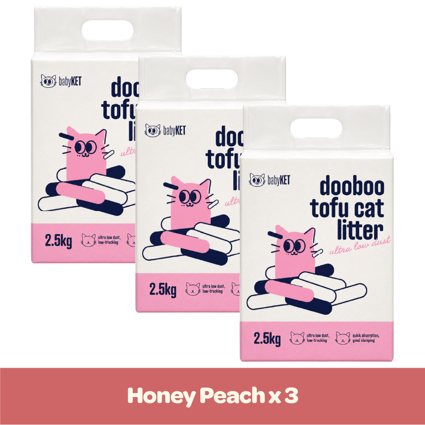 babyKET Dooboo Honey Peach Tofu Cat Litter 2.5kg