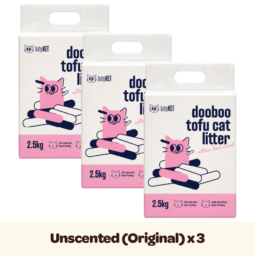 babyKET Dooboo Original (Unscented) Tofu Cat Litter 2.5kg