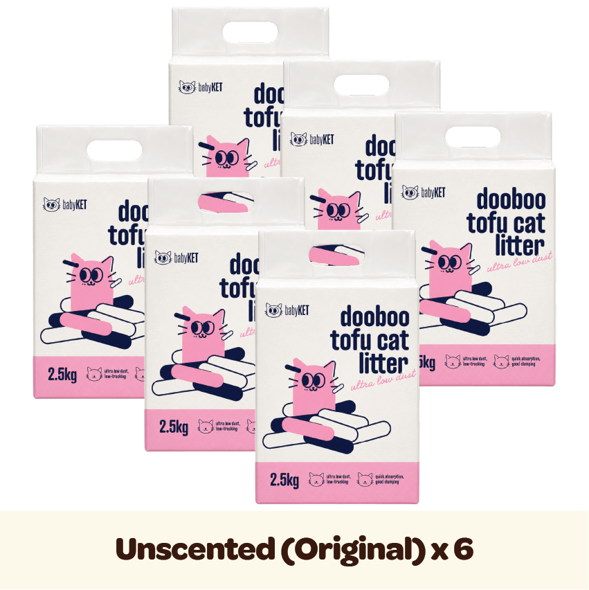 babyKET Dooboo Original (Unscented) Tofu Cat Litter 2.5kg